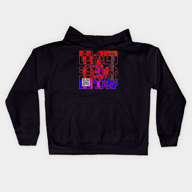 Desire QR Code Kids Hoodie by crunchysqueak